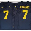 men's & youth Michigan Wolverines 7 Donovan Edwards Jersey Navy F.U.S.E College Limited Football