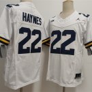 men's & youth Michigan Wolverines 22 Justice Haynes Jersey White FUSE College Limited Football Game