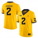 men's & youth Michigan Wolverines 2 Will Johnson Jersey Yellow College Limited Football Player Game