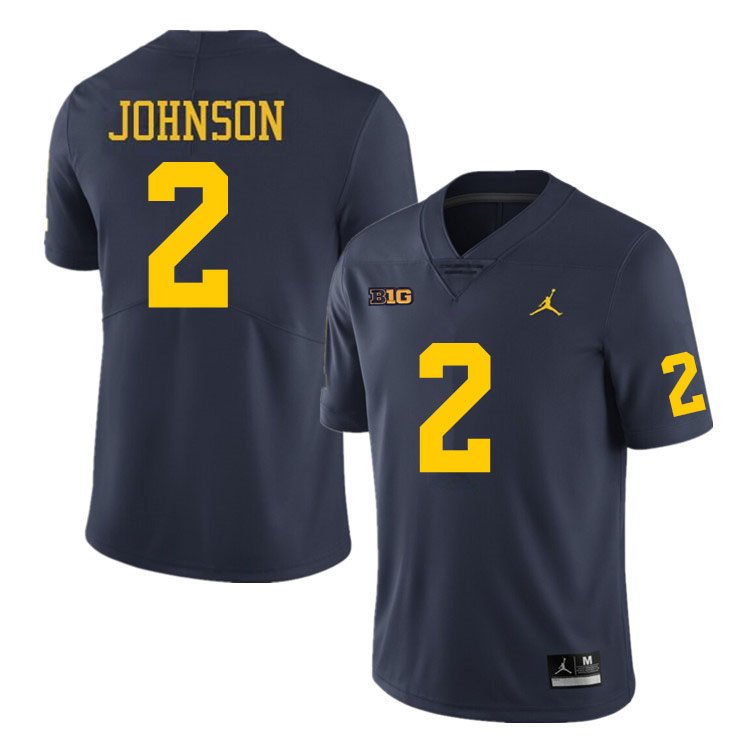 men's & youth Michigan Wolverines 2 Will Johnson Jersey Navy College Limited Football Player Game