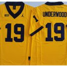 men's & youth Michigan Wolverines 19 Bryce Underwood Jersey Yellow F.U.S.E College Football Game