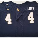 men's & youth Notre Dame Fighting Irish 4 Jeremiyah Love Jersey Navy F.U.S.E College Football Game