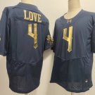 men's & youth Notre Dame Fighting Irish 4 Jeremiyah Love Jersey Navy Elite College Football Game