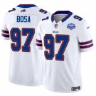 men's & kids Buffalo Bills 97 Joey Bosa Jersey White 2025 FUSE Farewell Patch Limited Football Game