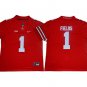men's & youth Ohio State Buckeyes 1 Justin Fields Jersey Red College Limited Football Player Game