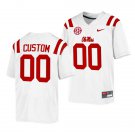 men's & youth Ole Miss Rebels 00 Custom name number Jersey White College Limited Football Game