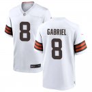 men's & kids Cleveland Browns 8 Dillon Gabriel Jersey White 2025 Draft Limited Football Player Game