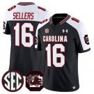 men's & youth South Carolina Gamecocks 16 LaNorris Sellers Jersey Black White FUSE College Football