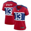 women's New York Giants 13 Jalin Hyatt Jersey Red Alternate F.U.S.E Limited Football Player Game