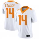men's & youth Tennessee Volunteers 14 Braylon Staley Jersey White College Limited Football Game