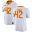men's & youth Tennessee Volunteers 42 Tyre West Jersey White College Limited Football Player Game
