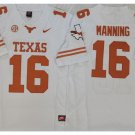 men's & youth Texas Longhorns 16 Peyton Manning Jersey White F.U.S.E College Limited Football Game