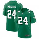 men's & kids Philadelphia Eagles 24 Andrew Mukuba Jersey Kelly Green F.U.S.E Football Player Game