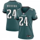 men's & kids Philadelphia Eagles 24 Andrew Mukuba Jersey Green F.U.S.E Limited Football Player Game