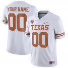 men's & youth Texas Longhorns 00 Custom name number Jersey White College Limited Football Game