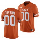 men's & youth Texas Longhorns 00 Custom name number Jersey Orange College Limited Football Game