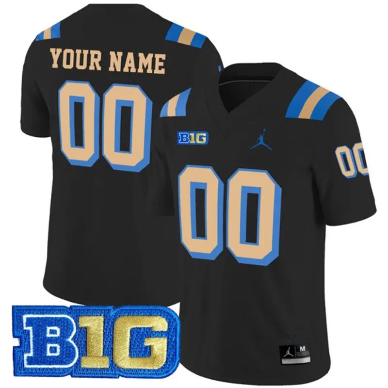 men's & youth UCLA Bruins 00 Custom name number Jersey Black College Limited Football Player Game