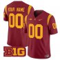 men's & youth USC Trojans 00 Custom name number Jersey Cardinal FUSE College Limited Football Game