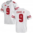 men's & youth Wisconsin Badgers 9 Billy Edwards Jr. Jersey White College Limited Football Game