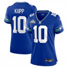 women's Seattle Seahawks 10 Cooper Kupp Jersey Royal 2026 Super Bowl LX Patch Limited Football