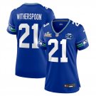 women's Seattle Seahawks 21 Devon Witherspoon Jersey Royal 2026 Super Bowl LX & 50th Season