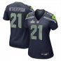 women's Seattle Seahawks 21 Devon Witherspoon Jersey Navy 2026 Super Bowl LX Patch Limited Football