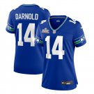 women's Seattle Seahawks 14 Sam Darnold Jersey Royal 2026 Super Bowl LX Patch Limited Football