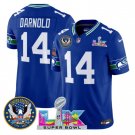 men's & kids Seattle Seahawks 14 Sam Darnold Jersey Royal Super Bowl LX and 250th Anniversary Patch