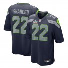 men's & kids Seattle Seahawks 22 Rashid Shaheed Jersey Navy 2026 Super Bowl LX Patch Football