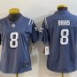women's New England Patriots 8 Stefon Diggs Jersey Storm Blue 2025 Rivalries Collection Football