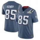 men's & kids New England Patriots 85 Hunter Henry Jersey Blue 2026 Super Bowl LX Game Patch Football