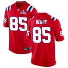 men's & kids New England Patriots 85 Hunter Henry Jersey Red 2026 Super Bowl LX Game Patch Football