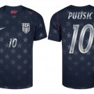 adult & kids USA National Soccer Team Uniform 10 Christian Pulisic Jersey Away 2026 Navy Activewear
