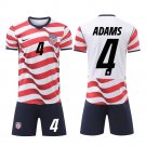 adult & kids USA Soccer Team Uniform Suit 4 Tyler Adams Jersey Set Home 2026 Red Activewear