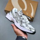 unisex asics gel 1130 comfort athleisure fashion trend low running Silver sneakers with shoes box