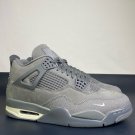 unisex jumpman jordan four SE Retro Smoke Grey athletic fashion basketball sneakers with shoes box
