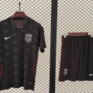 adult & kids USA National Soccer Team Uniform Suit Blank Jersey Set Away 2026 Navy Activewear