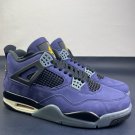 unisex jumpman jordan four Retro Imperial Purple athleisure basketball sneakers with shoes box