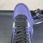 unisex jumpman jordan four Retro Imperial Purple athleisure basketball sneakers with shoes box