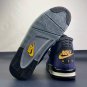 unisex jumpman jordan four Retro Imperial Purple athleisure basketball sneakers with shoes box