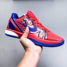 unisex swoosl logo Kobe Bryant six red BLUE CNY combat basketball sneakers with shoes box