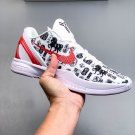 unisex swoosl logo Kobe Bryant six White red CNY combat basketball sneakers with shoes box