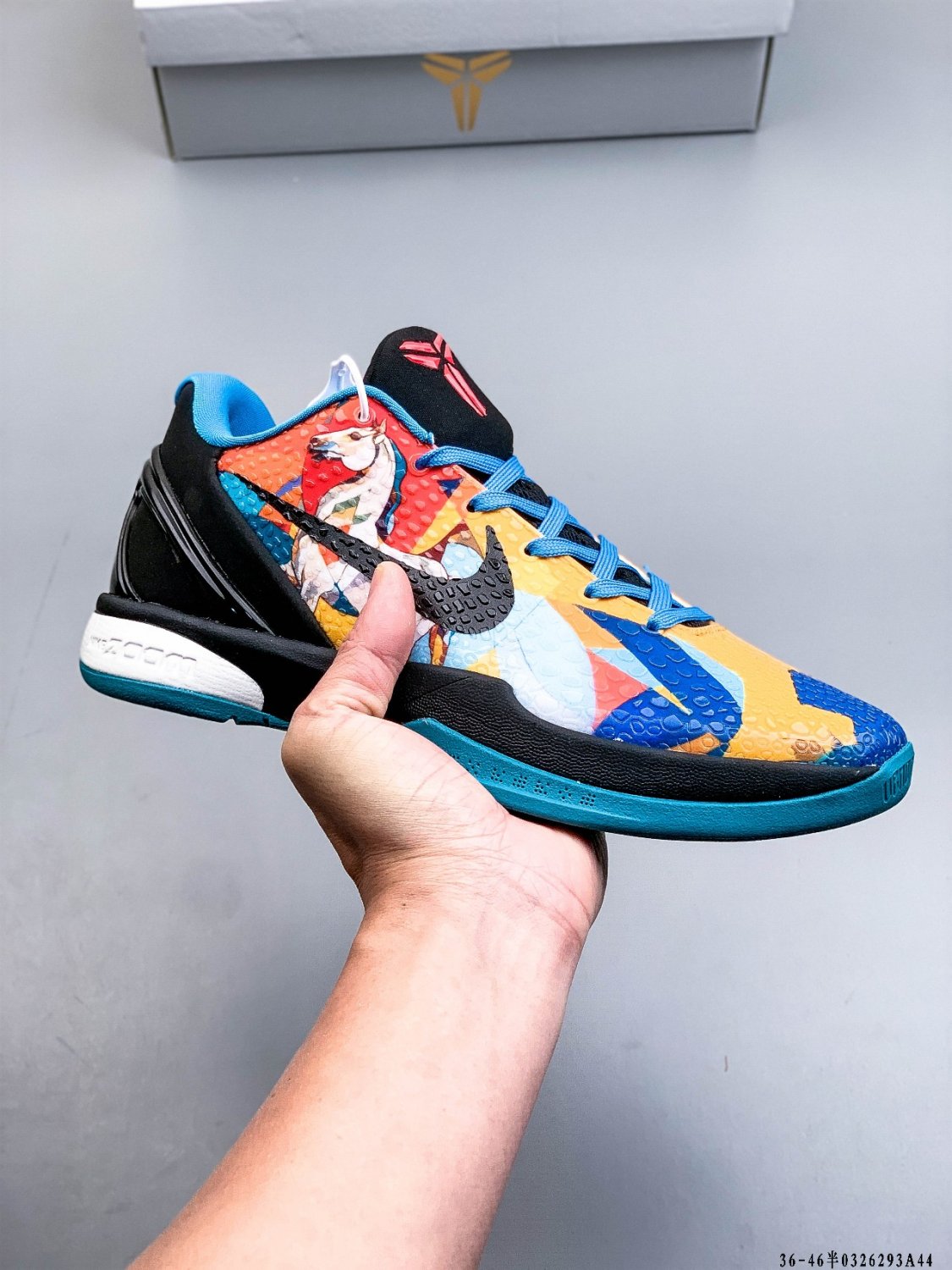 unisex size NK Kobe Bryant six VI Protro BLUE black CNY combat basketball sneakers with shoes box