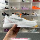 unisex size NK Kobe Bryant six VI Protro White Grey combat basketball sneakers with shoes box