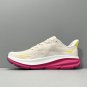 unisex Clifton 9 Egg wine color Champagne white Running sneakers with shoes box men's size