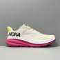 unisex Clifton 9 Egg wine color Champagne white Running sneakers with shoes box men's size