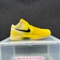 adults & youth unisex Bryant IV CHBL zoom low comfortable yellow Basketball Sneakers with Shoes boxs