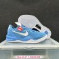 adults & youth unisex Bryant VIII white blue Basketball Sneakers with Shoes boxs