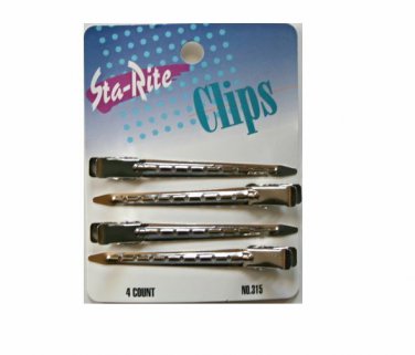 Sta-Rite Stainless Steel Duckbill Hair Clips - 3-1/2"