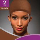2pc Ms Remi Brown Wig Stocking Cap